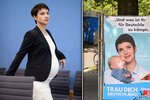 Lídryně AfD Frauke Petryová po porodu: Syna Ferdinanda vtáhla do kampaně.