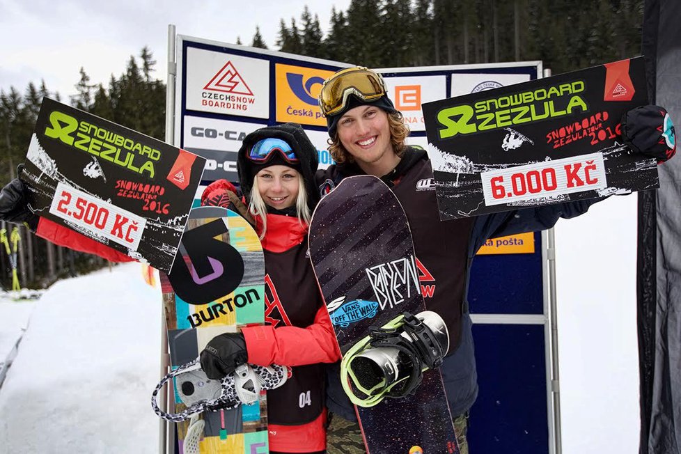 Mistři ČR ve freestyle snowboardingu, Kateřina Vojáčková a Dušan Kříž
