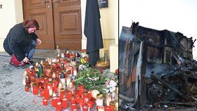 Lidé zapalují obětem svíčky. Masového vraha, který výbuch způsobil, nikdo nechce pohřbít.