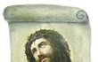 Freska Ježíše v původním stavu.