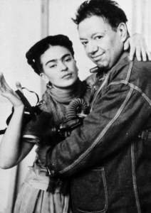 Frida Kahlo a Diego Rivera