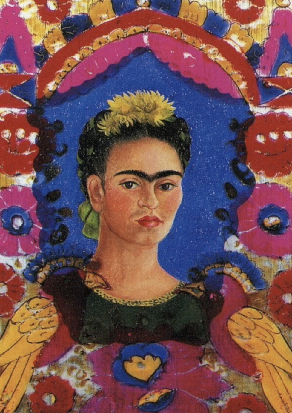 Frida Kahlo namalovala několik uměleckých děl. Velkou častí z nich jsou autoportréty.