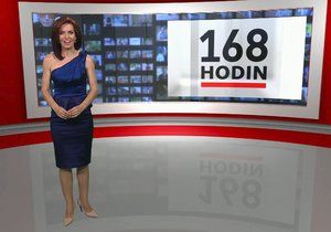 Moderátorka Nora Fridrichová připravuje na ČT pořad 168 hodin