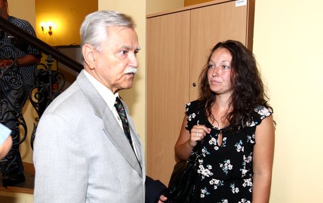 Advokát Karel Friml s dcerou Olgy Rotreklové