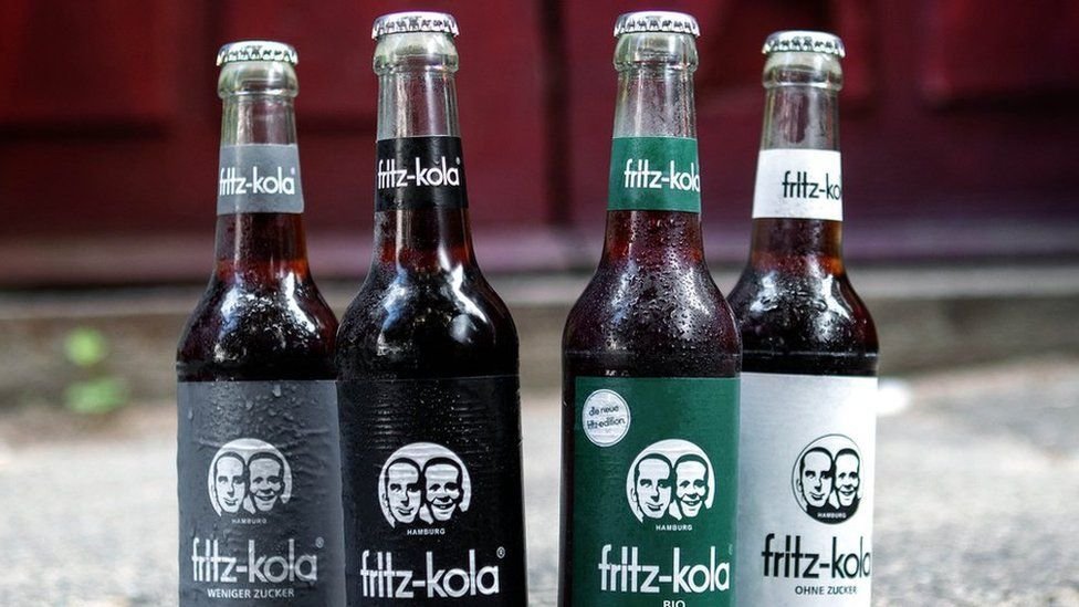 Fritz-kola, nabídka kolových nápojů německé alternativy Coca-Coly.