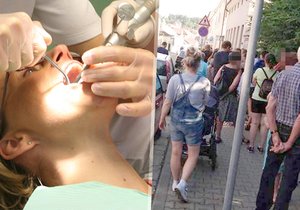 Lidé na Trutnovsku stáli frontu na registraci k zubaři