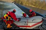 Pátrací akce po třech mladicích v řece Ostravici ve Frýdlantu