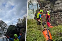 Turista se zranil v nepřístupném terénu v Jizerských horách: Zachránila ho aplikace!