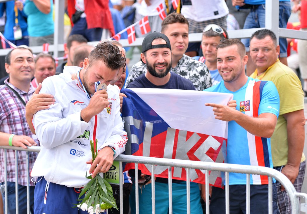 Kanoista Martin Fuksa obhájil na mistrovství světa v Račicích stříbrnou medaili na kilometru