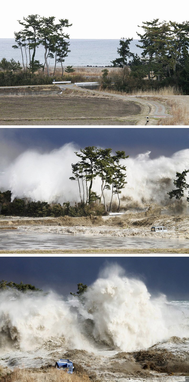 Zemětřesení vyvolalo i vlnu tsunami.