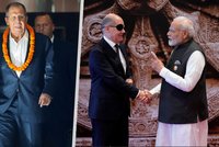 Summit G20 v Indii: Místo Putina přijel Lavrov, Scholz dorazil i s páskou přes oko