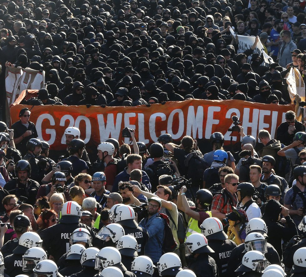 Akce Vítejte v pekle: Protesty při startu summitu G20 v německém Hamburku