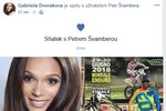 Gabriela Dvořáková se vdala za přítele Petra Švamberu.