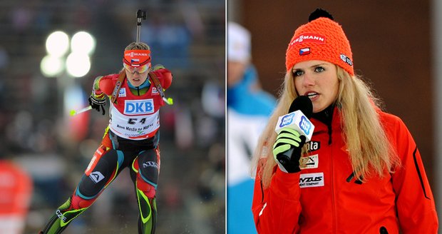 Česká biatlonistka a atraktivní mladá slečna Gabriela Soukalová zaujala na šampionátu diváky jak sportovními výkony, tak i zpěvem!