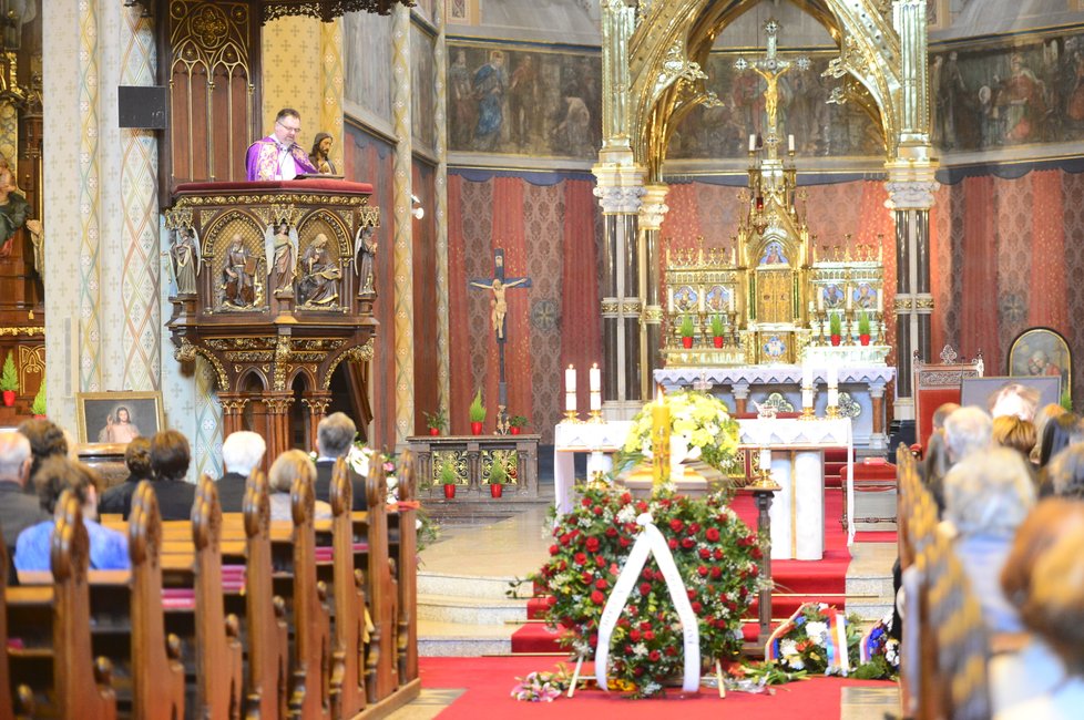 Poslední rozloučení s herečkou Gabrielou Vránovou v Praze