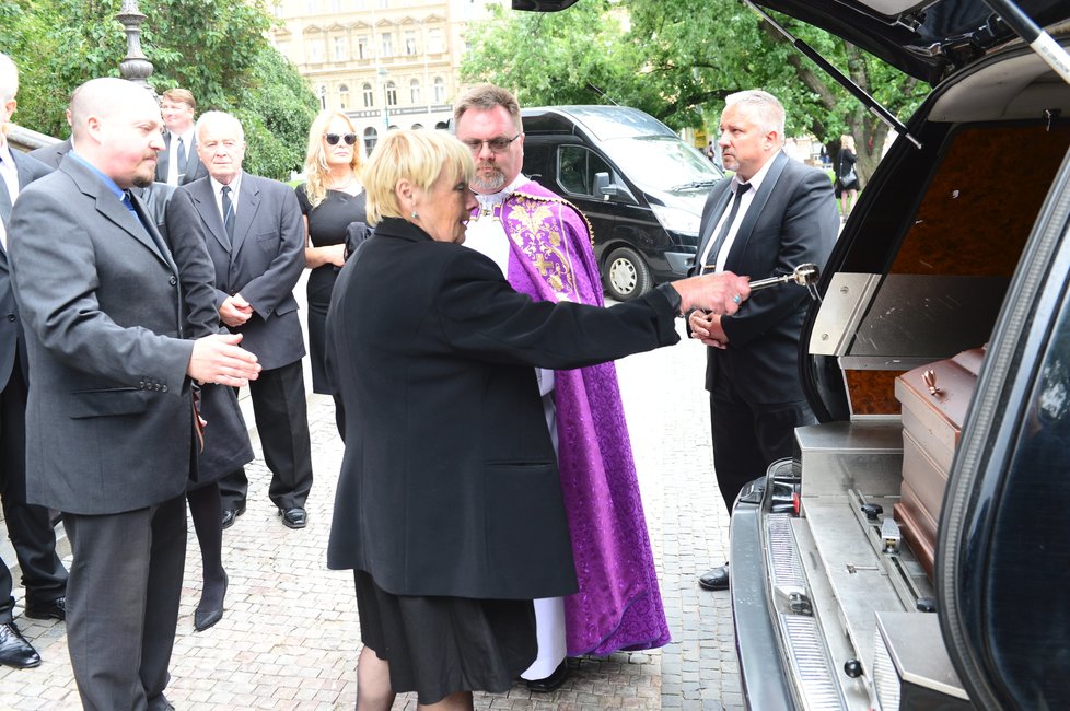 Poslední rozloučení s herečkou Gabrielou Vránovou v Praze