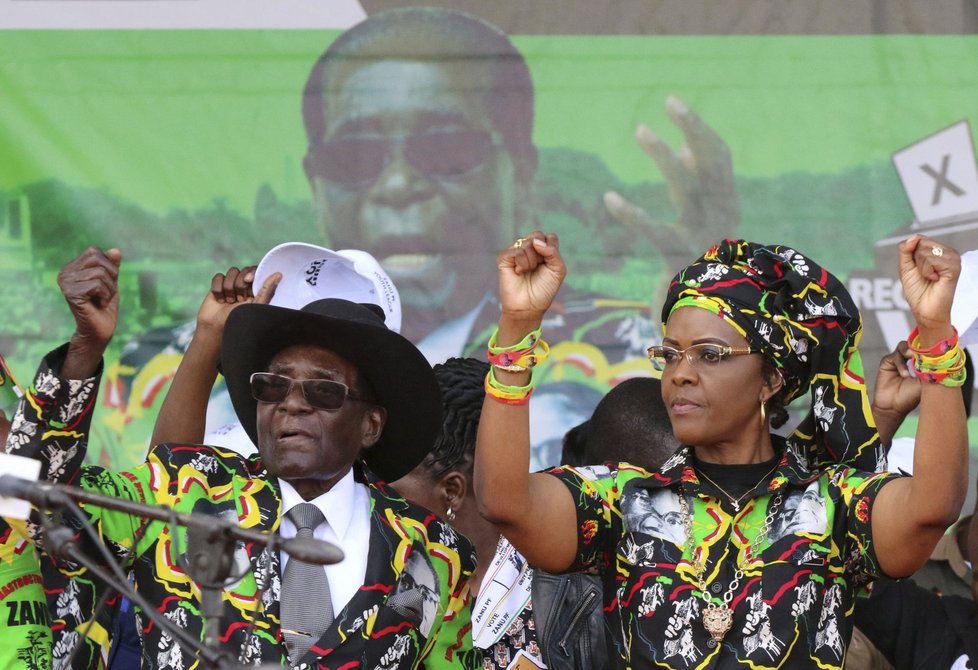 Robert a Grace Mugabe