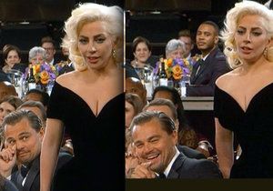 Leonardo DiCaprio se vysmál vítězství Lady Gaga na Zlatých glóbech.