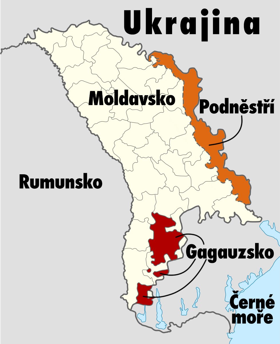 Gagauzsko na jihu Moldavska.