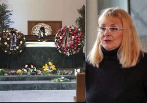 Dcera Veronika Gajerová se loučila s maminkou