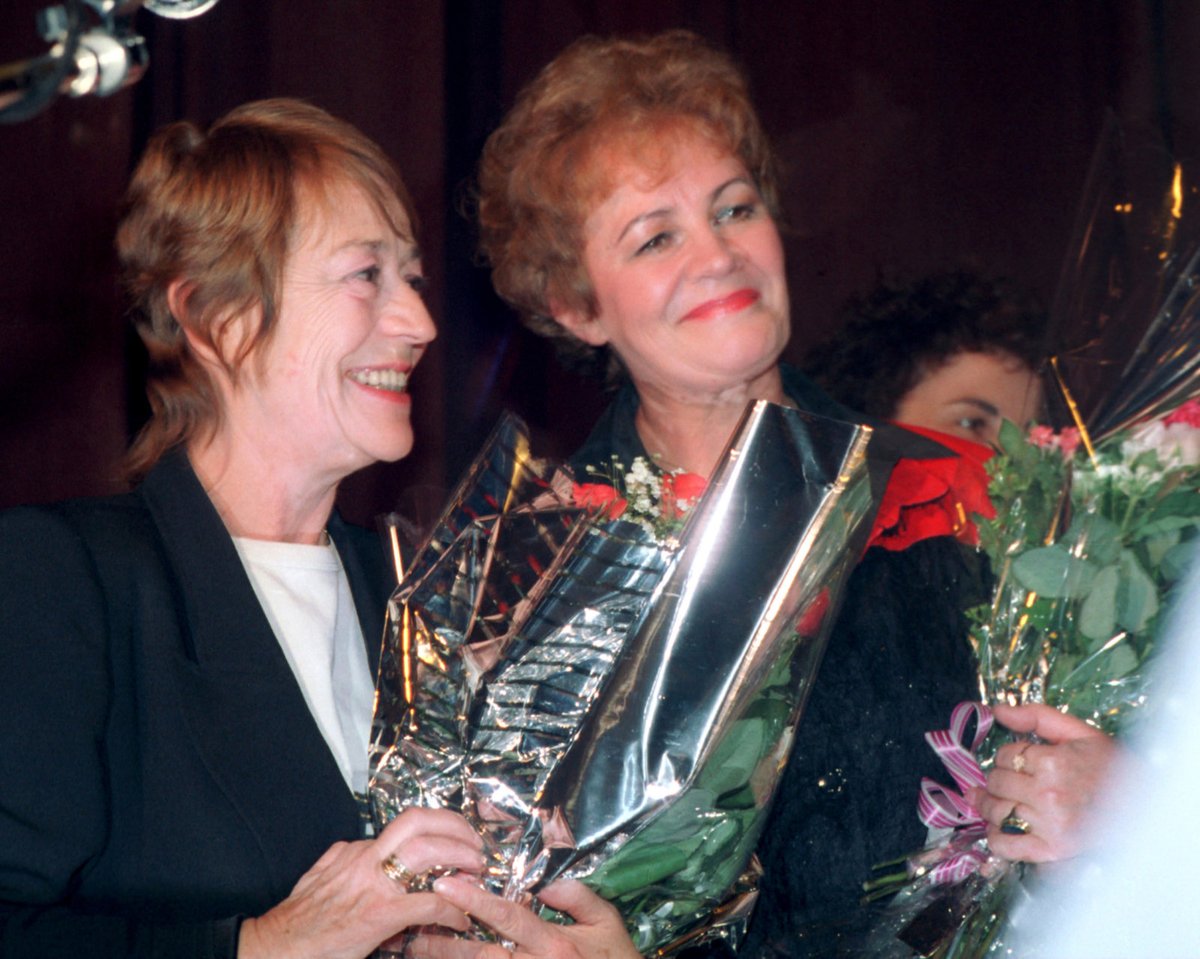 Annie Girardot a Věra Galatíková během setkání v roce 1993.