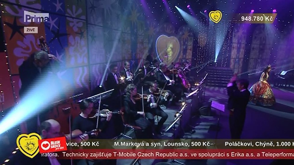 Galavečer Srdce pro děti 2014: V GoJa Music Hall doprovodil zpěváky orchestr Fantoma opery