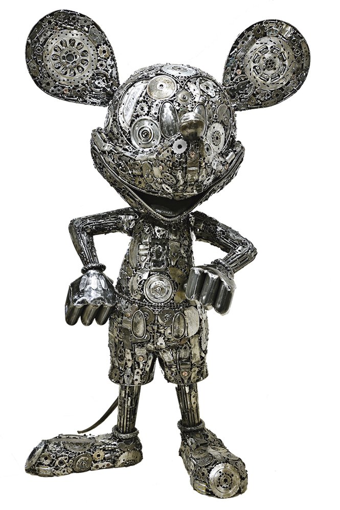 Mickey Mouse v Galerii ocelových figurín