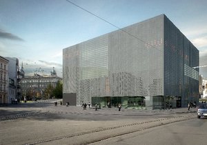 Návrh budovy Západočeské galerie v Plzni