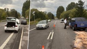 Instruktor autoškoly po dopravní nehodě nadýchal 0,8 promile.