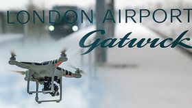 Letiště Gatwick přerušilo provoz kvůli neznámým dronům