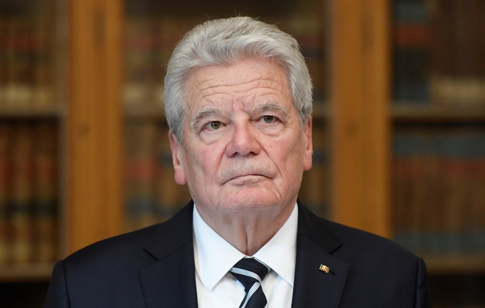 Německý exprezident Joachim Gauck obdržel cenu Karla IV. od Univerzity Karlovy a Prahy (21. 1. 2019).