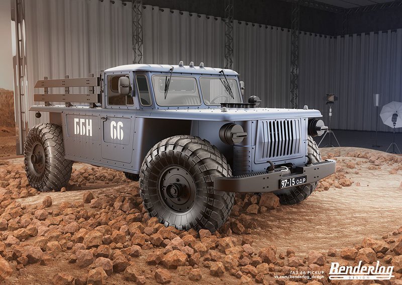 GAZ-66 Custom Pick-up