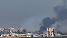 Kouř nad Gazou (4.12.2023)