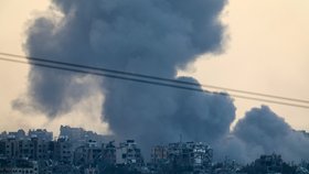Kouř nad Gazou (24.12.2023)