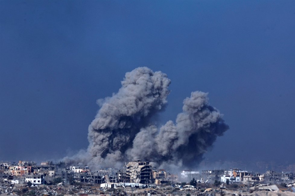 Kouř nad Gazou (11.12.2023)
