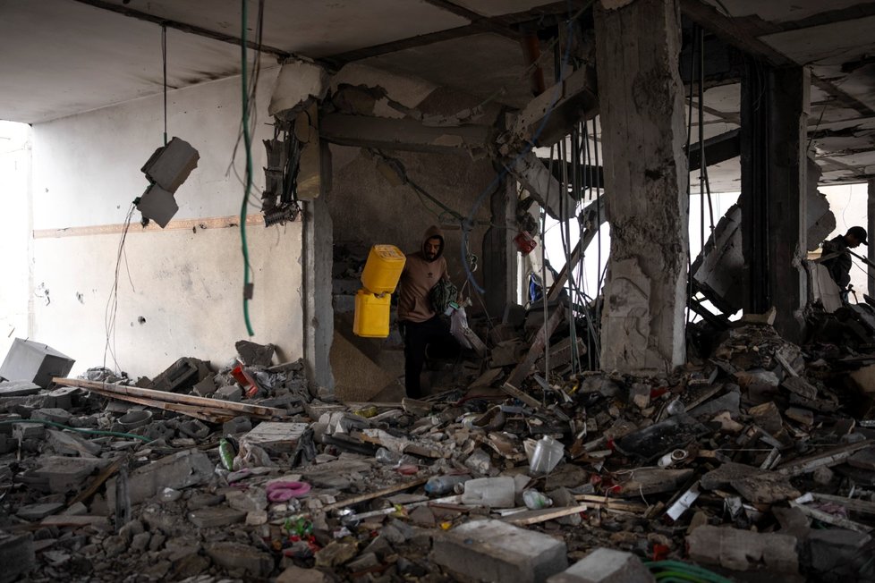 Zkáza města Rafáh v Pásmu Gazy (9.2.2024)