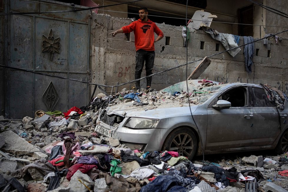 Zkáza města Rafáh v Pásmu Gazy (9.2.2024)