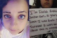Je mi 16 a přežila jsem tři války, už to stačí! Prosí na Twittru dívka z Gazy