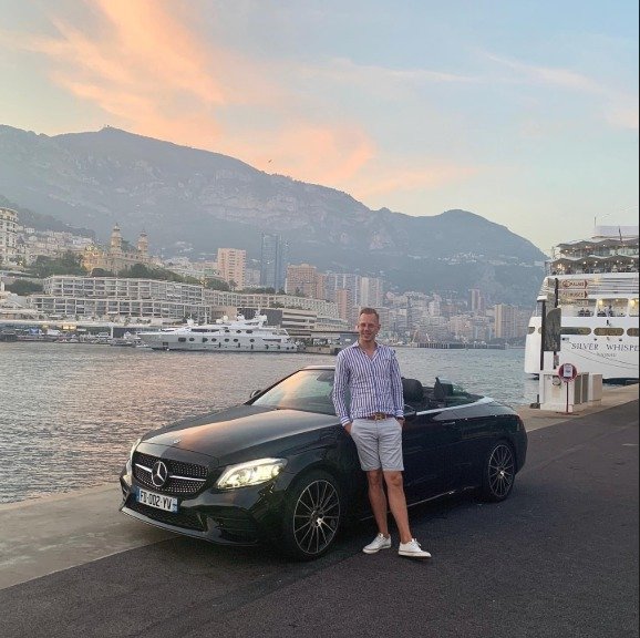 David Gedeon na dovolené v Monaku