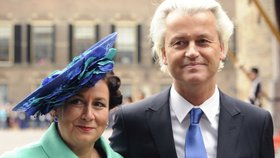 Geert Wilders a jeho manželka Krisztina