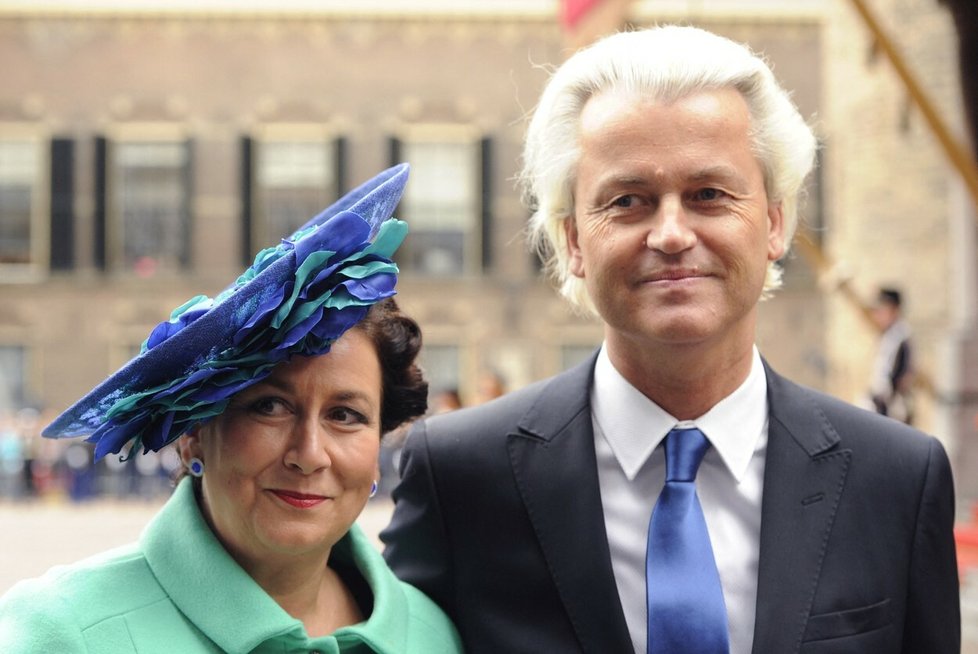 Geert Wilders a jeho manželka Krisztina