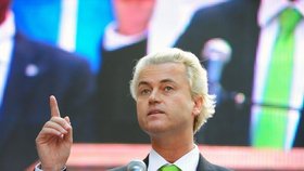 Geert Wilders, předseda nacionalistické Strany pro svobodu