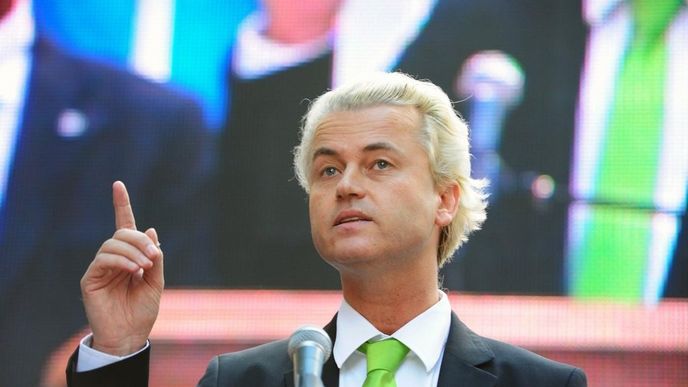 Geert Wilders, předseda nacionalistické Strany pro svobodu