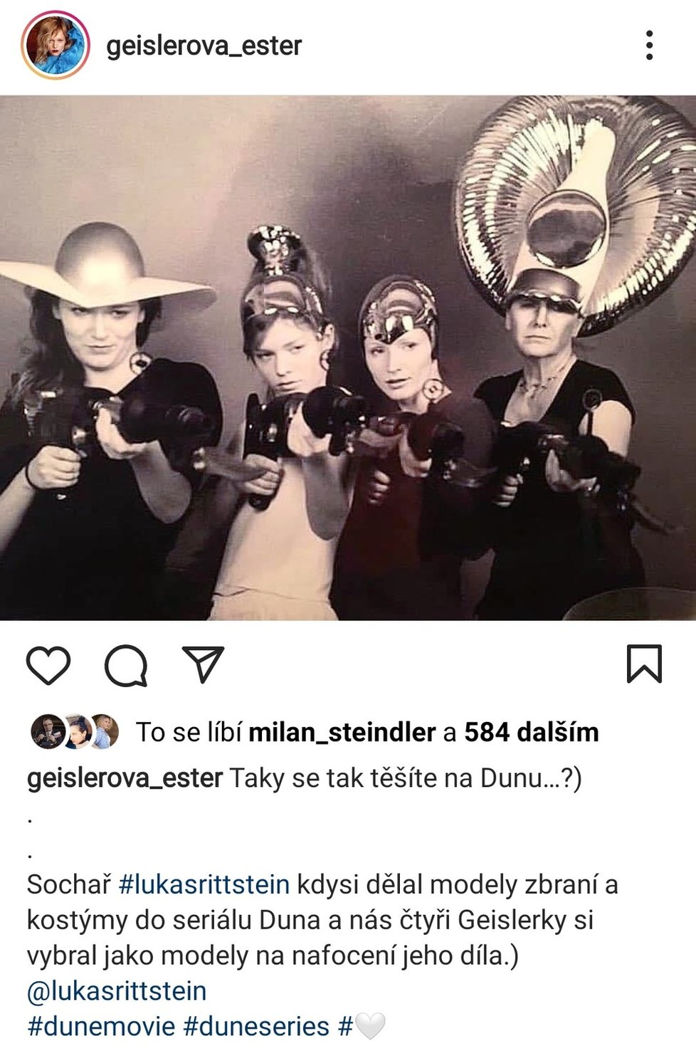 Sestry Geislerky i s maminkou v seriálu Duna