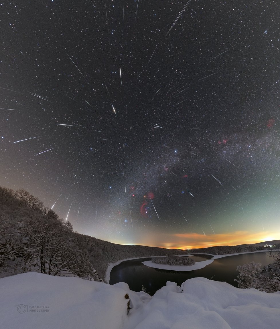 Zimní meteoritický roj Geminidy.