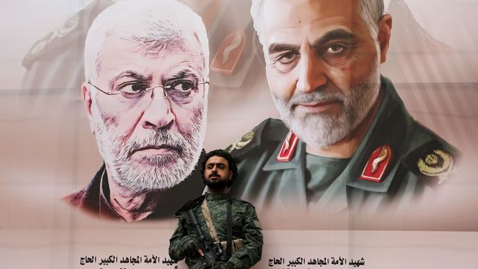 Smuteční akce za zabitého íránského generála Solejmáního v Teheránu (6.1.2020)