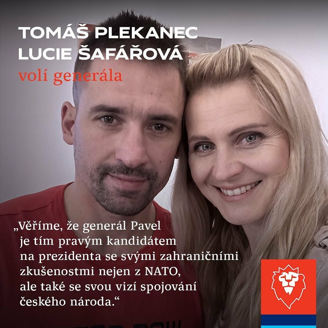 Tomáš Plekanec a Lucie Šafářová věří Petru Pavlovi