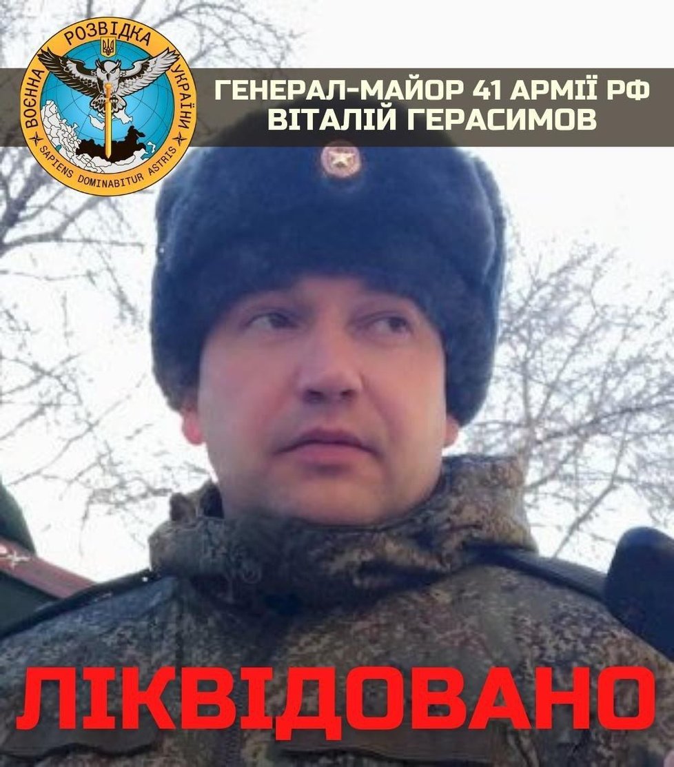 Generálmajor Vitalij Gerasimov padl u Charkova.