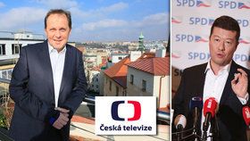 Okamura a jeho SPD šijí do České televize, kterou vede Petr Dvořák.