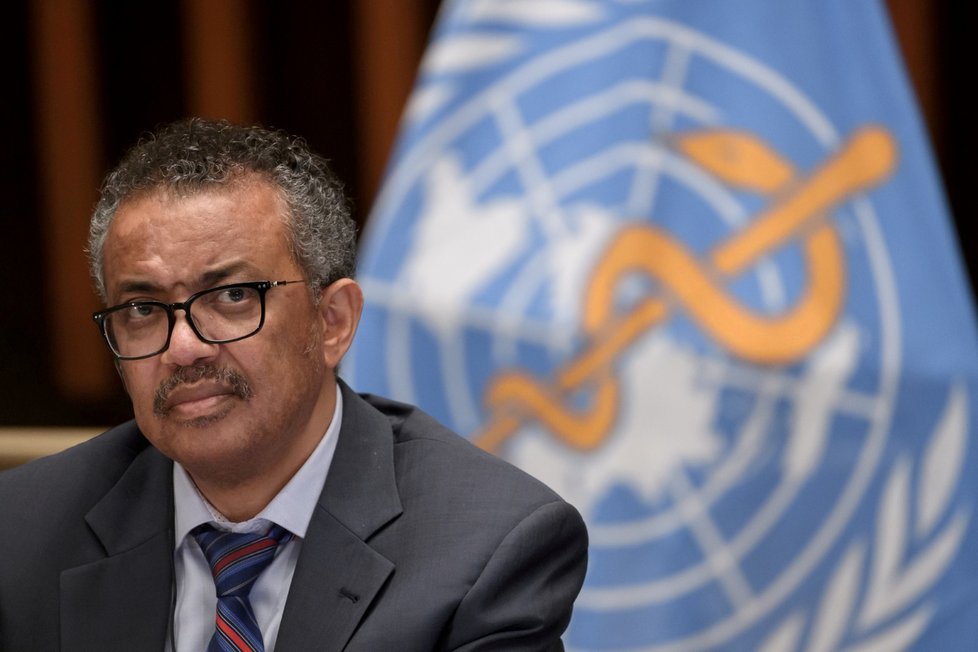 Generální ředitel Světové zdravotnické organizace (WHO) Tedros Adhanom Ghebreyesus